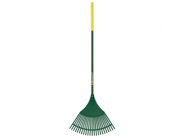 Bulldog Evergreen Plastic Leaf Rake Aluminium Shaft